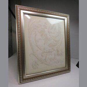 Warm Silver brushed brown picture frame traditional/industrial